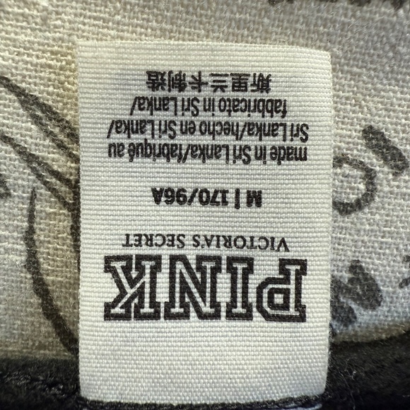 Victoria’s Secret PINK Logo Boatneck Sweatshirt-Black-Size m - Picture 3 of 4